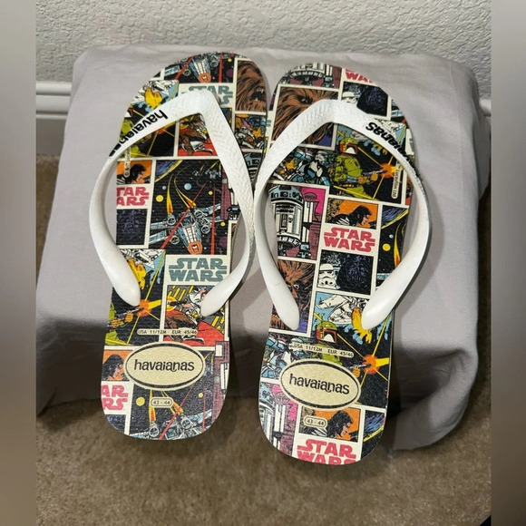 Havaianas Star Wars Rubber Flip Flop Size 11/12  EUR 45/46 - Picture 3 of 9